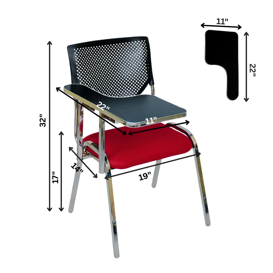 Modern Student Chair with Writing Pad – Comfortable, Durable and Stylish