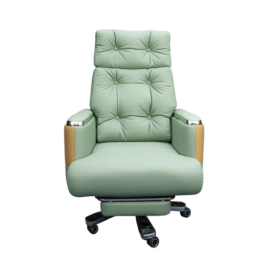 Executive Luxury Boss Chair with Footrest (FT-H0630) Olive Green
