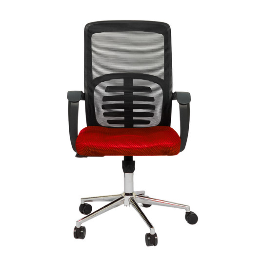 Hydraulic Chair (FT-J166-B) Red Mesh - best office chair in bangladesh, executive chair for office, childs table and chair set, Gaming Chair, Digital Safety Locker, Bar Stool, leather boss chair, Restaurant Chair, Large Antique Wall Mirror -Furnitex Limited