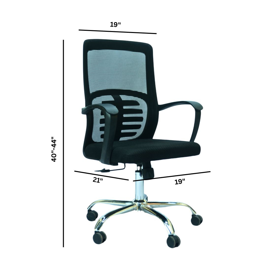 Hydraulic Chair (FT-J166-B) Gray Fabric - best office chair in bangladesh, executive chair for office, childs table and chair set, Gaming Chair, Digital Safety Locker, Bar Stool, leather boss chair, Restaurant Chair, Large Antique Wall Mirror -Furnitex Limited