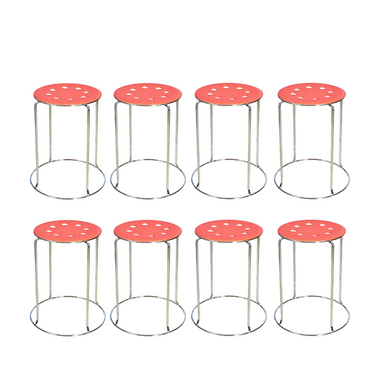 8 Combo Ring Stool (FT- S03) Orange - best office chair in bangladesh, executive chair for office, childs table and chair set, Gaming Chair, Digital Safety Locker, Bar Stool, leather boss chair, Restaurant Chair, Large Antique Wall Mirror -Furnitex Limited