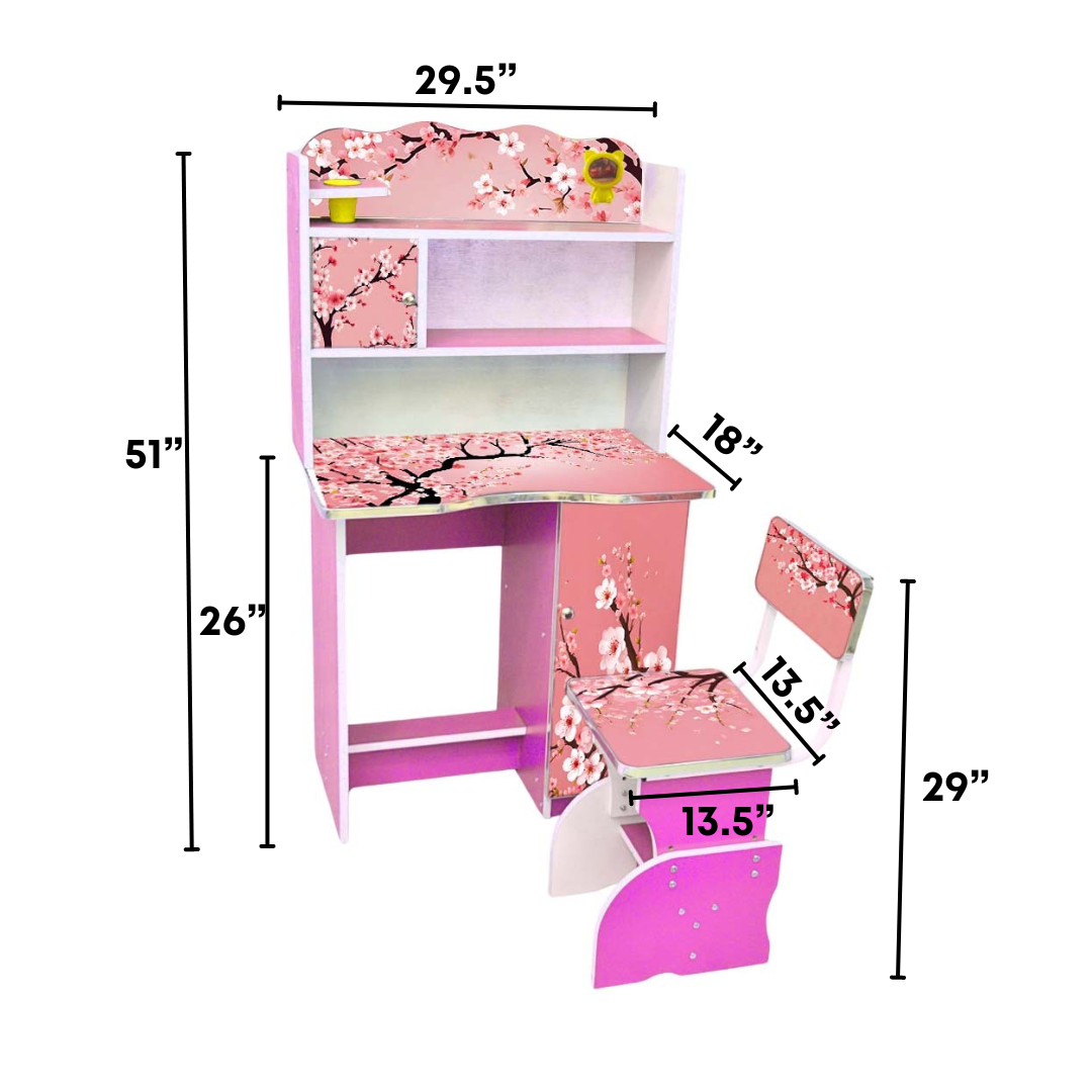 Adjustable Baby Reading Table And Chair With Storage Cabinet (FT-BRT003) - best office chair in bangladesh, executive chair for office, childs table and chair set, Gaming Chair, Digital Safety Locker, Bar Stool, leather boss chair, Restaurant Chair, Large Antique Wall Mirror -Furnitex Limited