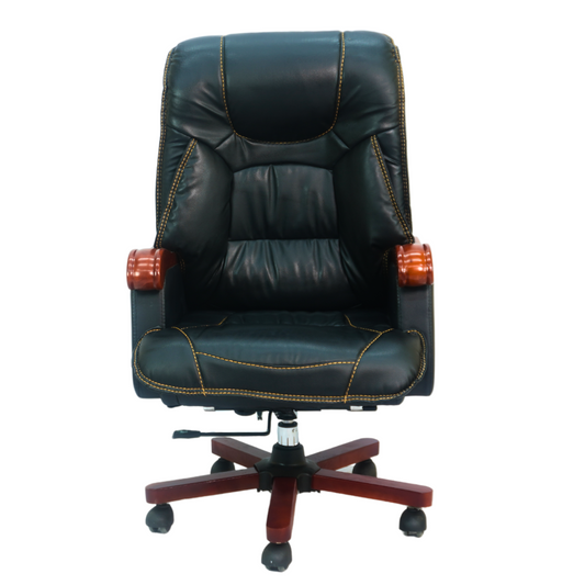 Comfortable Luxury Boss Chair (FT-H117)Black - best office chair in bangladesh, executive chair for office, childs table and chair set, Gaming Chair, Digital Safety Locker, Bar Stool, leather boss chair, Restaurant Chair, Large Antique Wall Mirror -Furnitex Limited