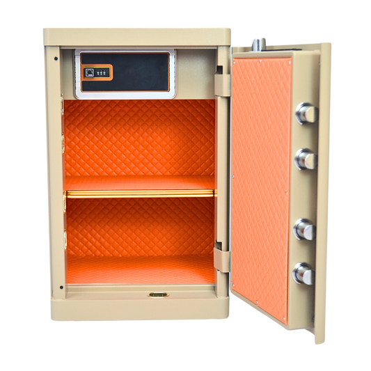 ELAF FINGERPRINT SAFETY LOCKER (FT-F700) White - best office chair in bangladesh, executive chair for office, childs table and chair set, Gaming Chair, Digital Safety Locker, Bar Stool, leather boss chair, Restaurant Chair, Large Antique Wall Mirror -Furnitex Limited