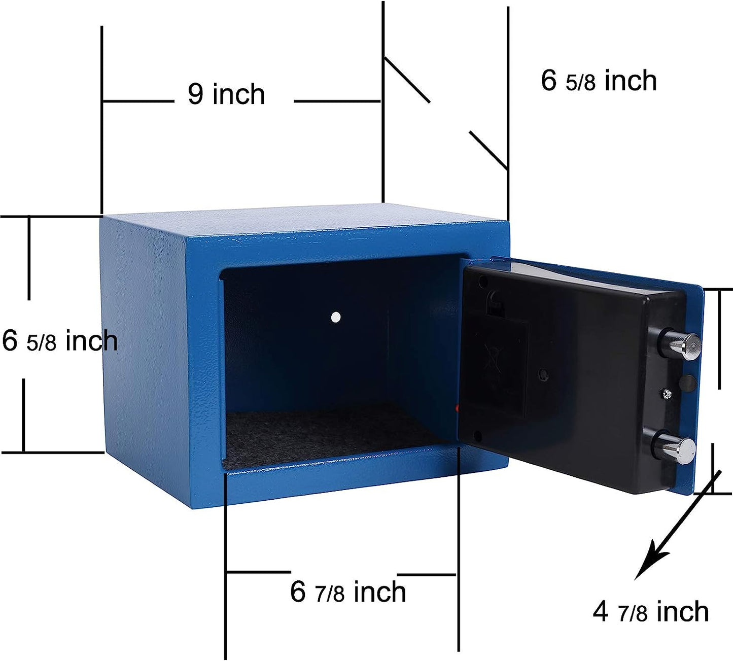 ELAF Small Safety Box with Electronic Keypad (FT-L17ET) Blue - best office chair in bangladesh, executive chair for office, childs table and chair set, Gaming Chair, Digital Safety Locker, Bar Stool, leather boss chair, Restaurant Chair, Large Antique Wall Mirror -Furnitex Limited