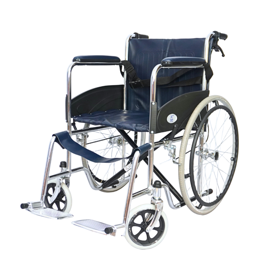 FURNITEX Safety Belt Manual Self-propelled Wheelchair Dual Break System (FT-WC1) - best office chair in bangladesh, executive chair for office, childs table and chair set, Gaming Chair, Digital Safety Locker, Bar Stool, leather boss chair, Restaurant Chair, Large Antique Wall Mirror -Furnitex Limited