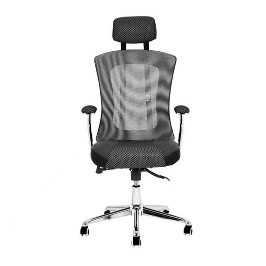 Revolving Office Chair (FT-HB698) Black - best office chair in bangladesh, executive chair for office, childs table and chair set, Gaming Chair, Digital Safety Locker, Bar Stool, leather boss chair, Restaurant Chair, Large Antique Wall Mirror -Furnitex Limited