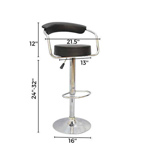 BAR STOOL (FT-BS319) Black - best office chair in bangladesh, executive chair for office, childs table and chair set, Gaming Chair, Digital Safety Locker, Bar Stool, leather boss chair, Restaurant Chair, Large Antique Wall Mirror -Furnitex Limited