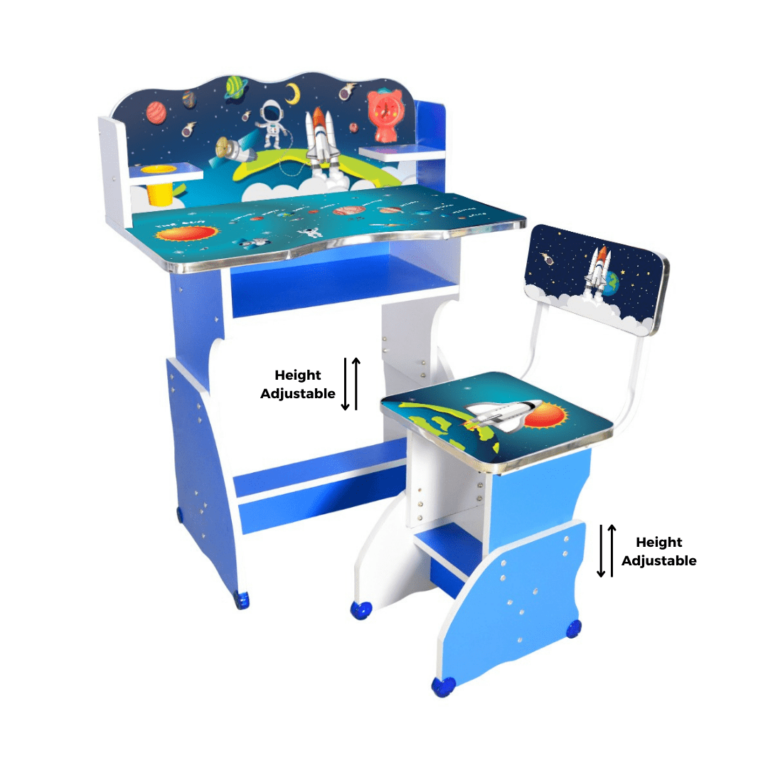 Baby Study Table And Chair (FT- BST06) - best office chair in bangladesh, executive chair for office, childs table and chair set, Gaming Chair, Digital Safety Locker, Bar Stool, leather boss chair, Restaurant Chair, Large Antique Wall Mirror -Furnitex Limited