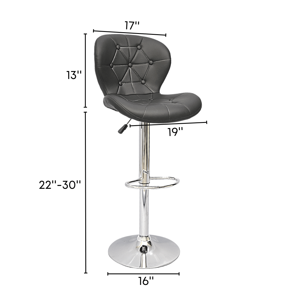 Bar Stool (FT-BS376) Black - best office chair in bangladesh, executive chair for office, childs table and chair set, Gaming Chair, Digital Safety Locker, Bar Stool, leather boss chair, Restaurant Chair, Large Antique Wall Mirror -Furnitex Limited