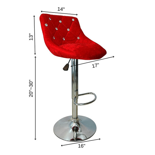 Bar Stool (FT- V236) Red - best office chair in bangladesh, executive chair for office, childs table and chair set, Gaming Chair, Digital Safety Locker, Bar Stool, leather boss chair, Restaurant Chair, Large Antique Wall Mirror -Furnitex Limited