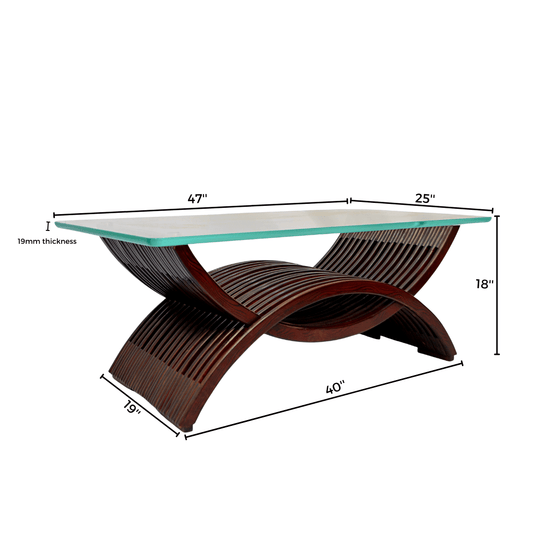 Dual Quarter Moon Shape Center Table (FT-CT01) - best office chair in bangladesh, executive chair for office, childs table and chair set, Gaming Chair, Digital Safety Locker, Bar Stool, leather boss chair, Restaurant Chair, Large Antique Wall Mirror -Furnitex Limited