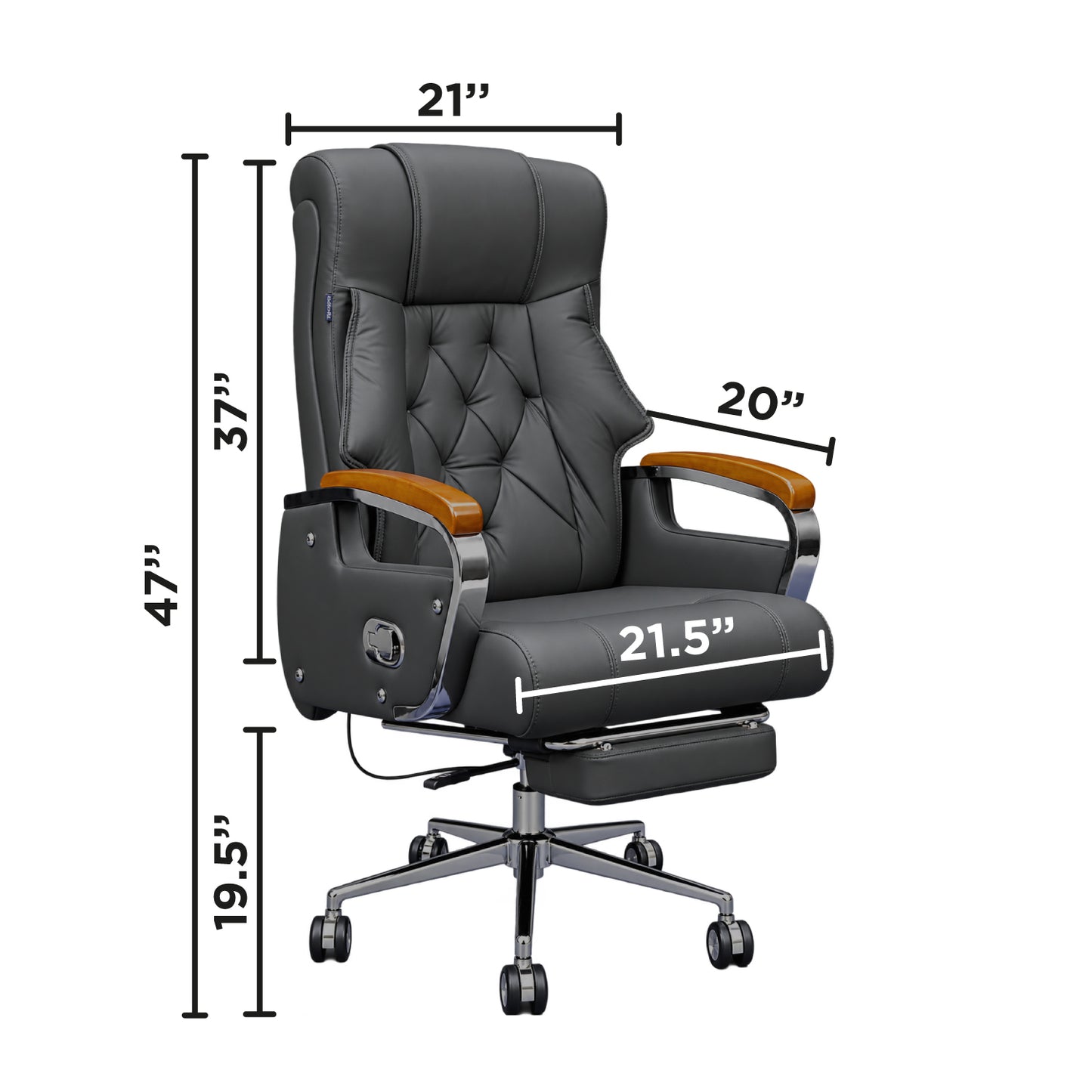 Comfortable Luxury Boss Chair (FT-H186) Black