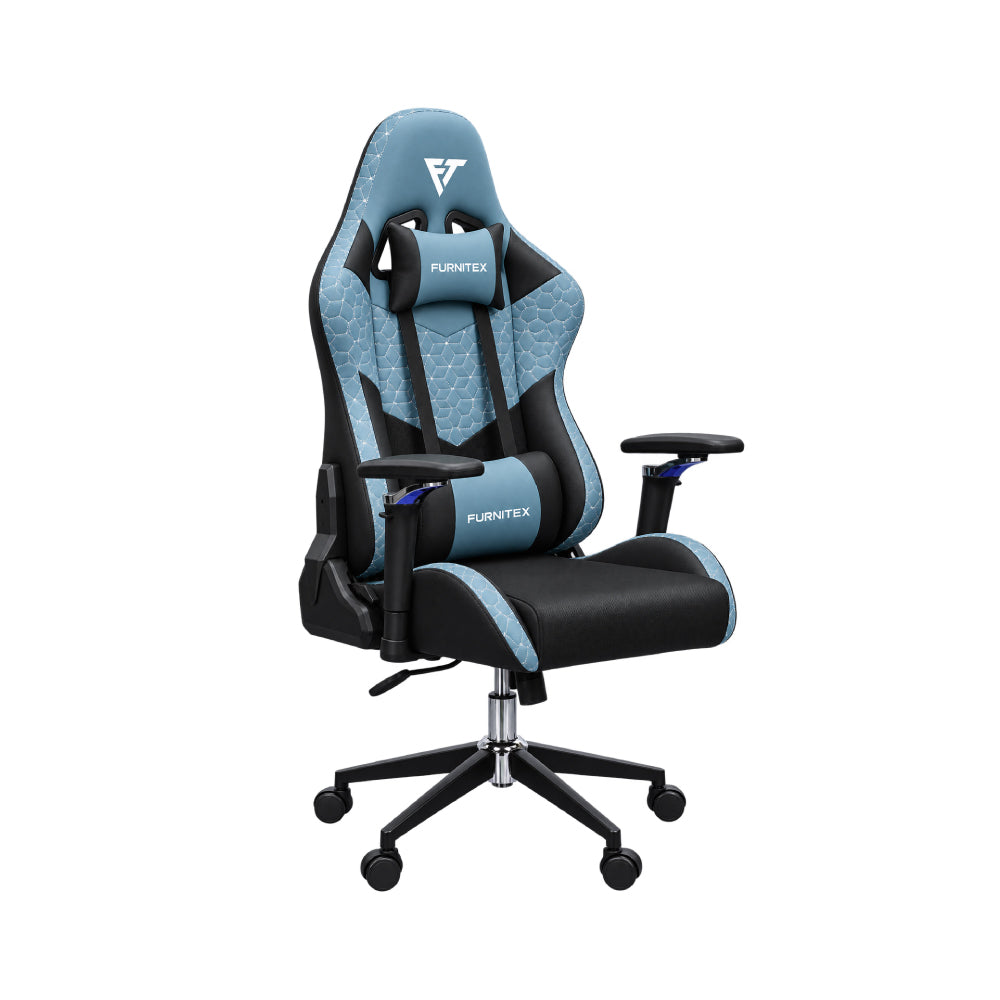 FURNITEX - Gaming Chair with 4D Armrest (FT-Tectonic 001) Slate Blue
