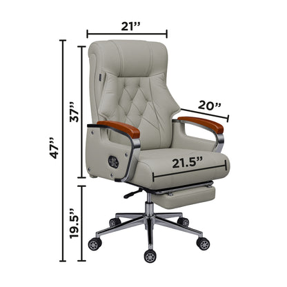 Comfortable Luxury Boss Chair (FT-H186) Gray
