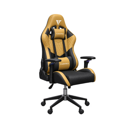 FURNITEX - Gaming Chair with 4D Armrest (FT-Tectonic 001) Gold Black