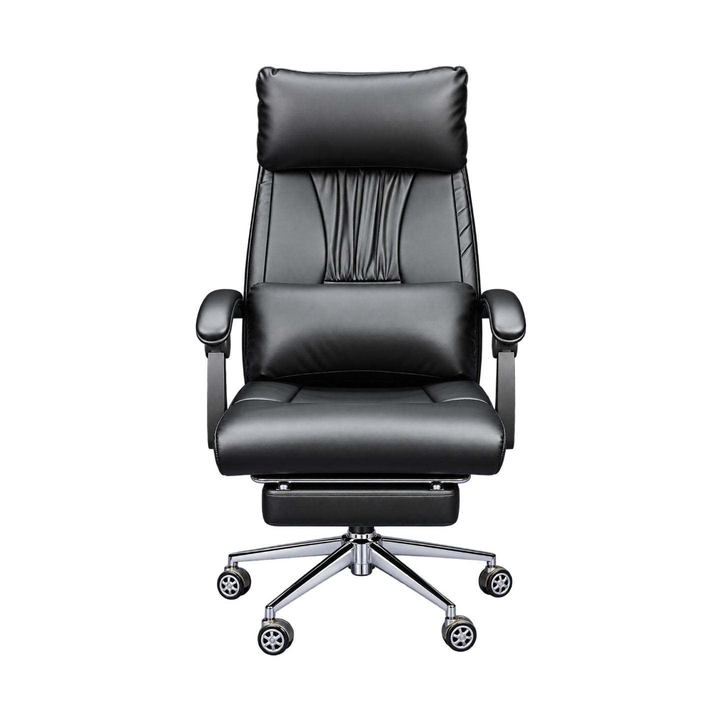 Revolving Office Chair with Footrest and Pillow (FT-HB859) Black