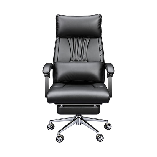 Revolving Office Chair with Footrest and Pillow (FT-HB859) Black