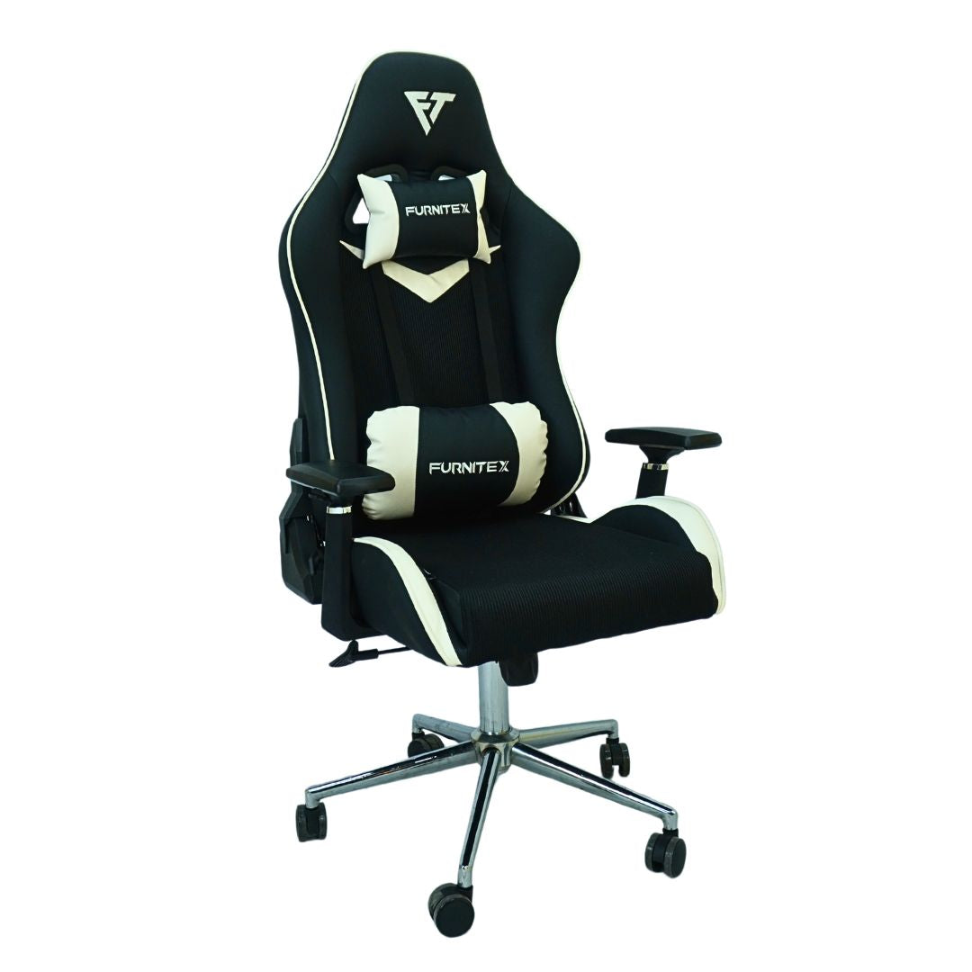 FURNITEX - Gaming Chair with 4D Armrest (FT-G2) White Mate