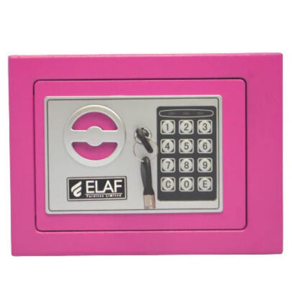 ELAF Small Safety Box with Electronic Keypad (FT-L17ET) Pink - best office chair in bangladesh,  executive chair for office, childs table and chair set, Gaming Chair, Digital Safety Locker, Bar Stool, leather boss chair, Restaurant Chair, Large Antique Wall Mirror -Furnitex Limited