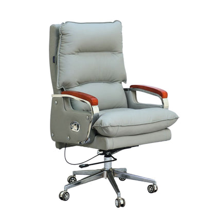 Comfortable Luxury Boss Chair (FT-HF028) Gray - best office chair in bangladesh,  executive chair for office, childs table and chair set, Gaming Chair, Digital Safety Locker, Bar Stool, leather boss chair, Restaurant Chair, Large Antique Wall Mirror -Furnitex Limited