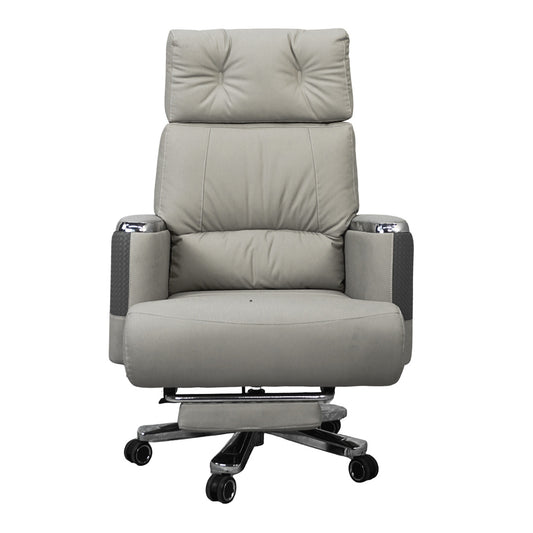 Executive Luxury Boss Chair with Footrest (FT-H0629) Gray