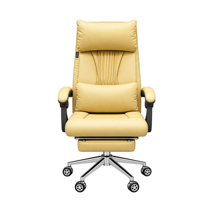 Revolving Office Chair with Footrest and Pillow (FT-HB859) Brown
