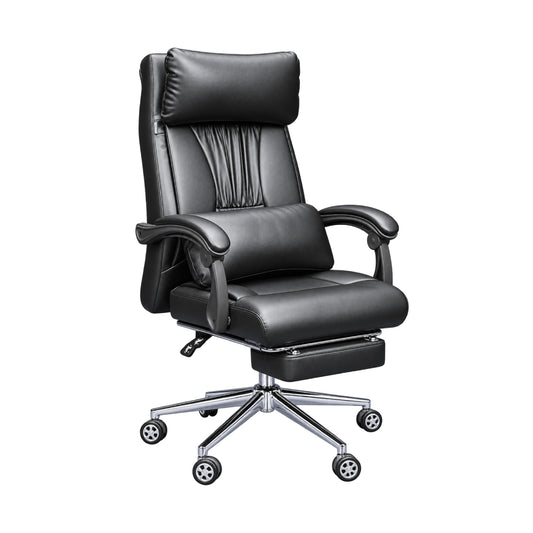 Revolving Office Chair with Footrest and Pillow (FT-HB859) Black