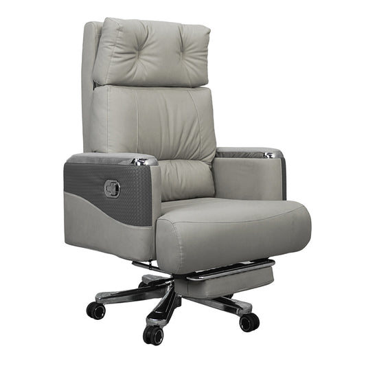 Executive Luxury Boss Chair with Footrest (FT-H0629) Gray