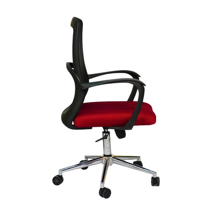 Hydraulic Chair (FT-J166-B) Red Fabric
