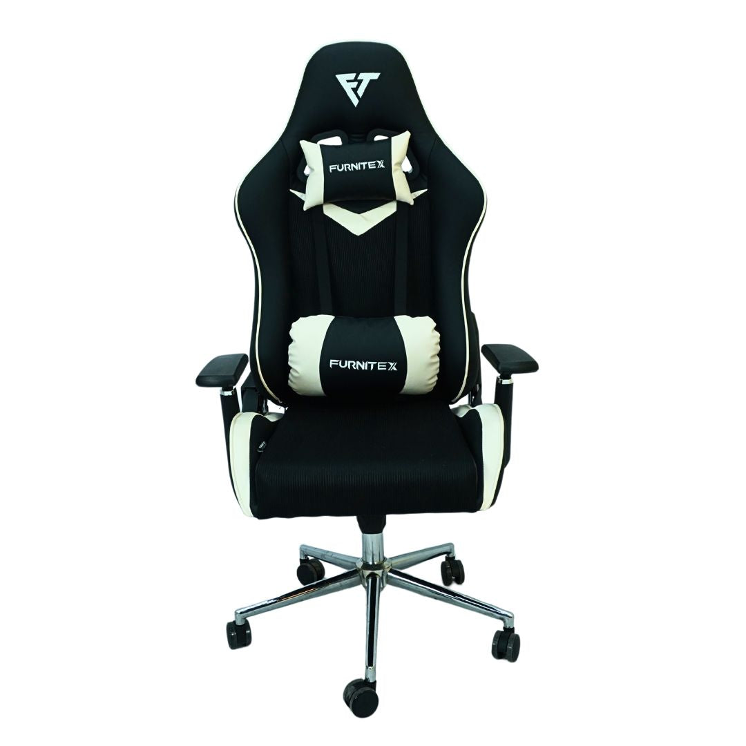 FURNITEX - Gaming Chair with 4D Armrest (FT-G2) White Mate