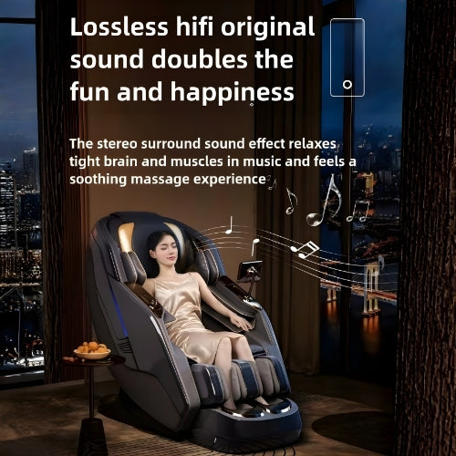 Wavex. - Luxury Massage Chair (C38) Silver - Furnitex Limited