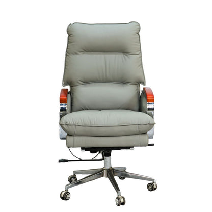 Comfortable Luxury Boss Chair (FT-HF028) Gray - best office chair in bangladesh,  executive chair for office, childs table and chair set, Gaming Chair, Digital Safety Locker, Bar Stool, leather boss chair, Restaurant Chair, Large Antique Wall Mirror -Furnitex Limited