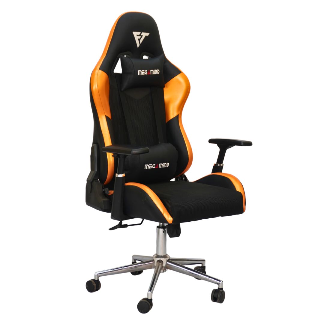 Gaming Chair Megamind with 4D Armrest (FT-G1)Glossy Blue - best office chair in bangladesh,  executive chair for office, childs table and chair set, Gaming Chair, Digital Safety Locker, Bar Stool, leather boss chair, Restaurant Chair, Large Antique Wall Mirror -Furnitex Limited