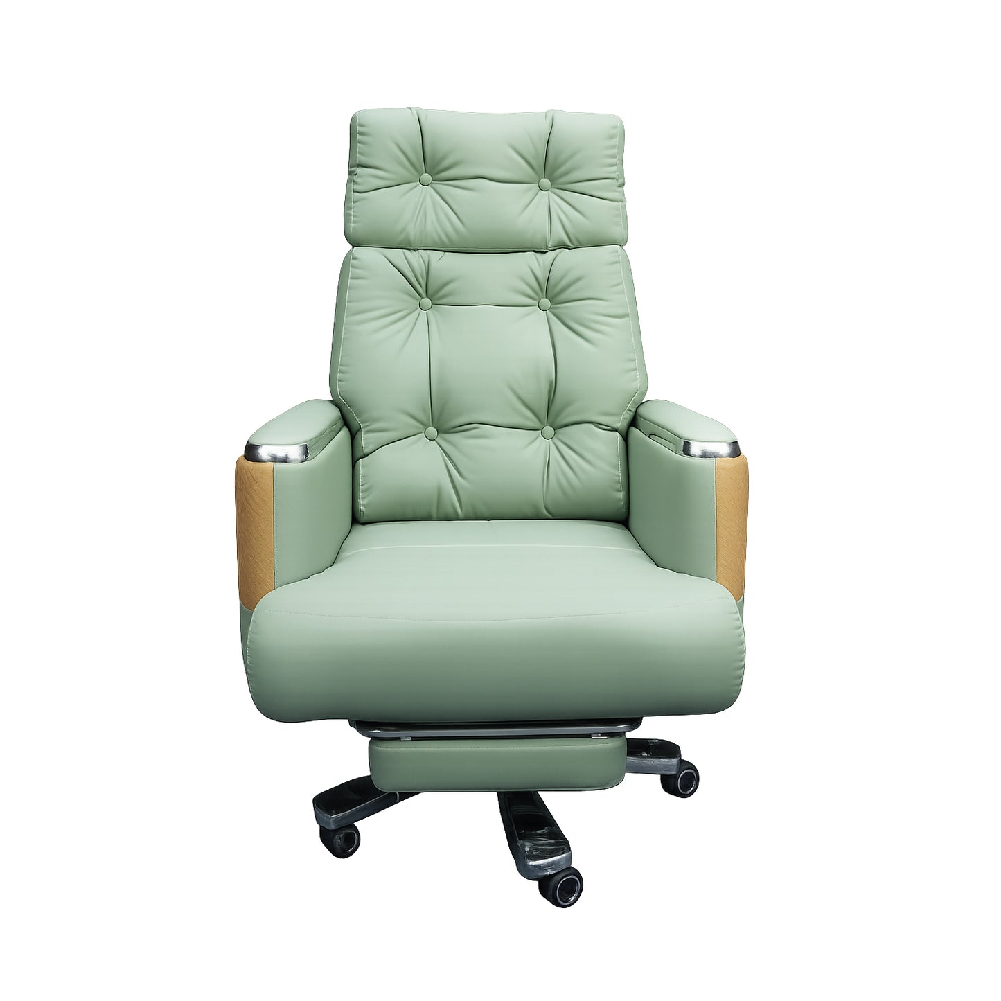 Executive Luxury Boss Chair with Footrest (FT-H0630) Olive Green