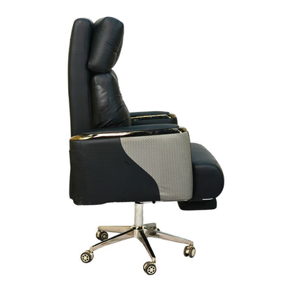Executive Boss Chair with Footrest Black – Luxury Office Chair BD