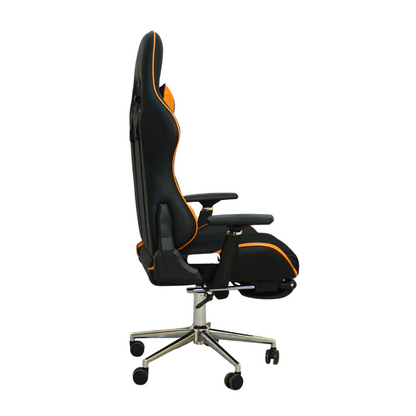 FURNITEX - Gaming Chair with 4D Armrest and Foot Rest (FT-G2 PRO ) Glossy Orange - best office chair in bangladesh,  executive chair for office, childs table and chair set, Gaming Chair, Digital Safety Locker, Bar Stool, leather boss chair, Restaurant Chair, Large Antique Wall Mirror -Furnitex Limited