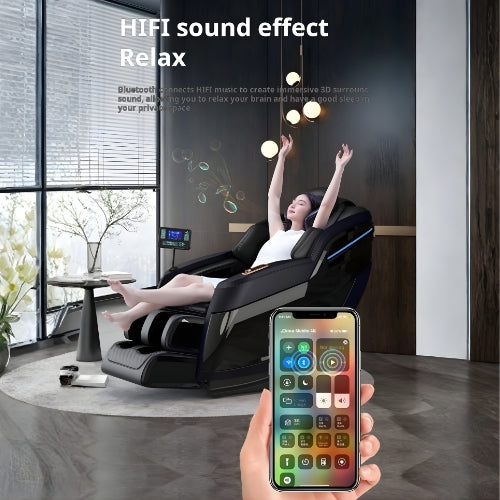 Wavex. - Luxury Massage Chair (C16) Black - Furnitex Limited