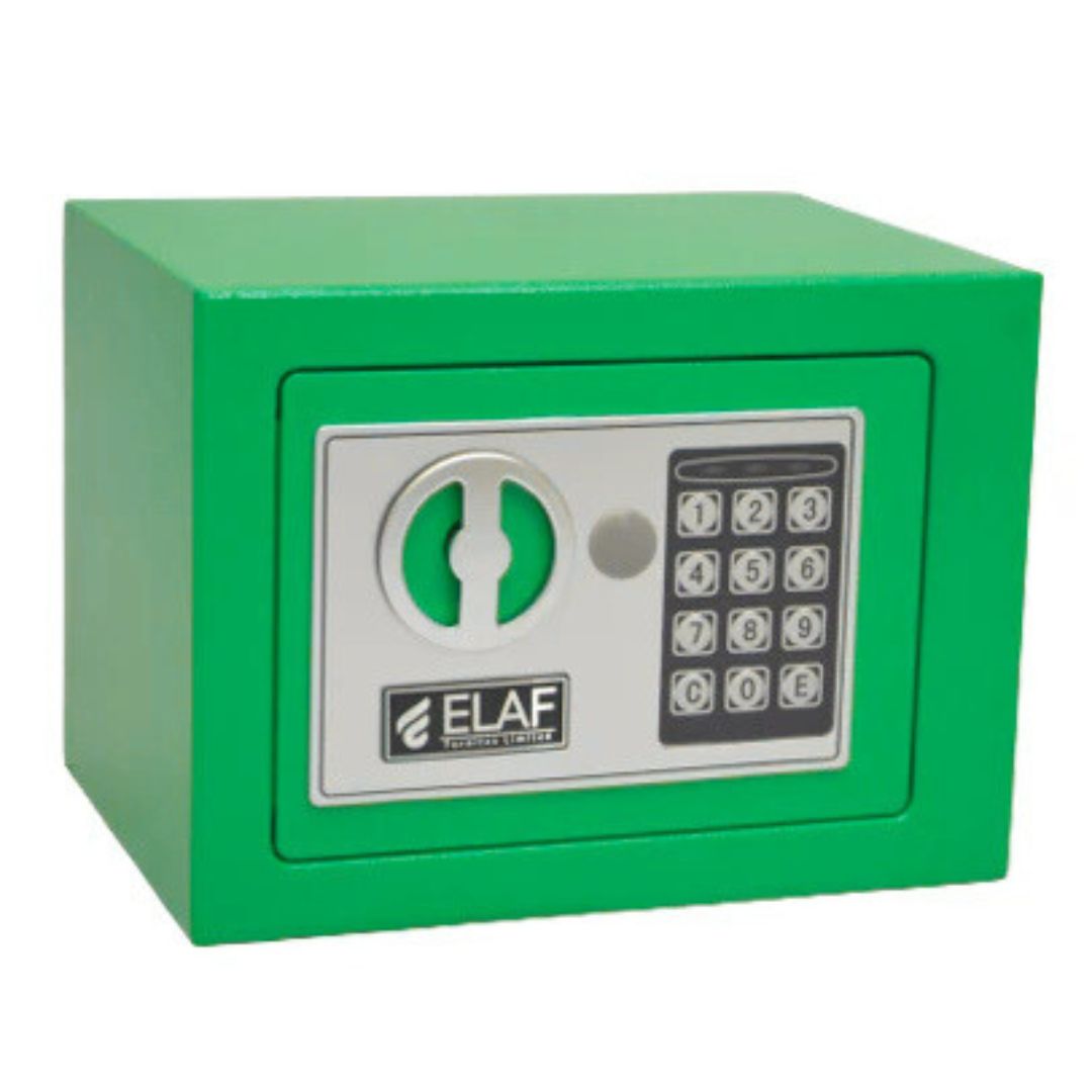 ELAF Small Safety Box with Electronic Keypad (FT-L17ET) Green - best office chair in bangladesh,  executive chair for office, childs table and chair set, Gaming Chair, Digital Safety Locker, Bar Stool, leather boss chair, Restaurant Chair, Large Antique Wall Mirror -Furnitex Limited