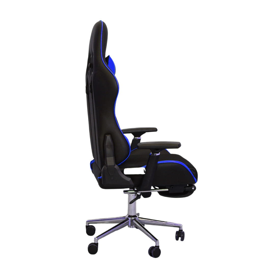 FURNITEX - Gaming Chair with 4D Armrest and Foot Rest (FT-G2 PRO ) Glossy Blue - best office chair in bangladesh,  executive chair for office, childs table and chair set, Gaming Chair, Digital Safety Locker, Bar Stool, leather boss chair, Restaurant Chair, Large Antique Wall Mirror -Furnitex Limited