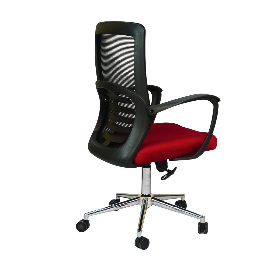 Hydraulic Chair (FT-J166-B) Red Fabric