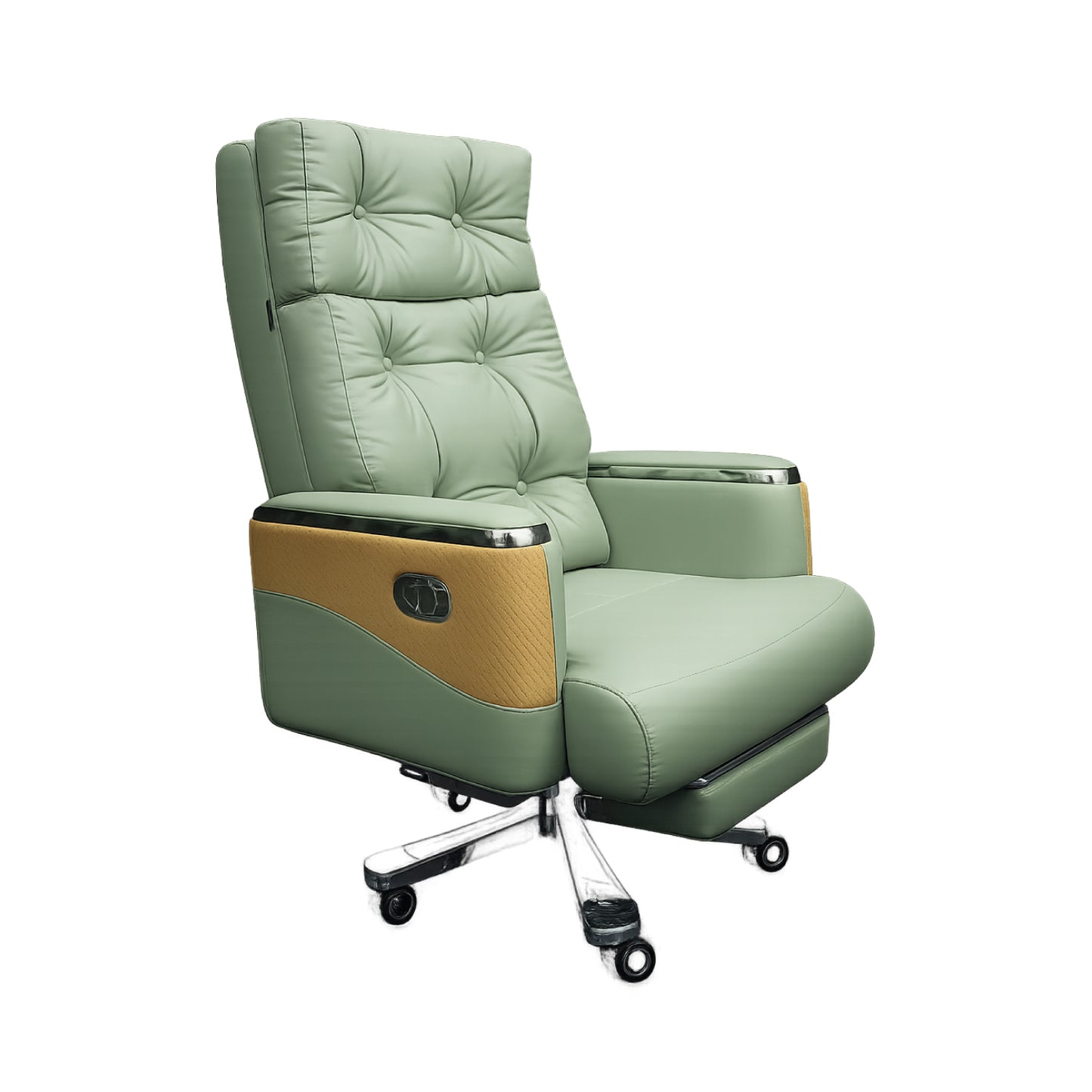 Executive Luxury Boss Chair with Footrest (FT-H0630) Olive Green