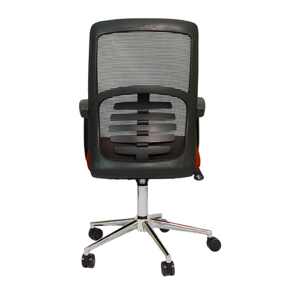 Hydraulic Chair (FT-J166-B) Red Mesh - best office chair in bangladesh,  executive chair for office, childs table and chair set, Gaming Chair, Digital Safety Locker, Bar Stool, leather boss chair, Restaurant Chair, Large Antique Wall Mirror -Furnitex Limited
