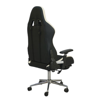 Gaming Chair with 4D Armrest and Foot Rest (FT-G1 Pro)Glossy Off White - best office chair in bangladesh,  executive chair for office, childs table and chair set, Gaming Chair, Digital Safety Locker, Bar Stool, leather boss chair, Restaurant Chair, Large Antique Wall Mirror -Furnitex Limited