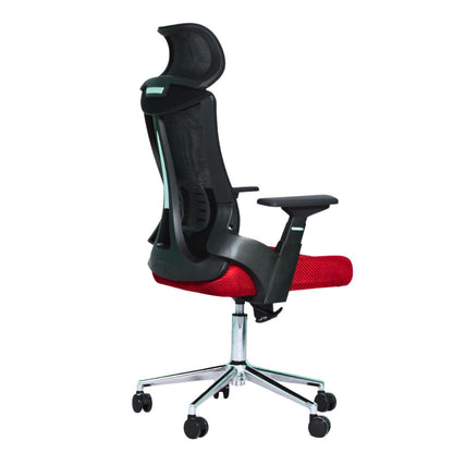 Executive Office Chair (FT-HJ053A) Black and (Red Mesh) - best office chair in bangladesh,  executive chair for office, childs table and chair set, Gaming Chair, Digital Safety Locker, Bar Stool, leather boss chair, Restaurant Chair, Large Antique Wall Mirror -Furnitex Limited