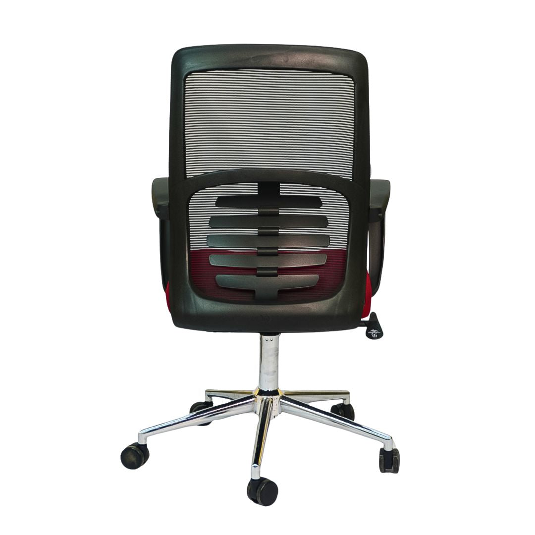 Hydraulic Chair (FT-J166-B) Red Fabric