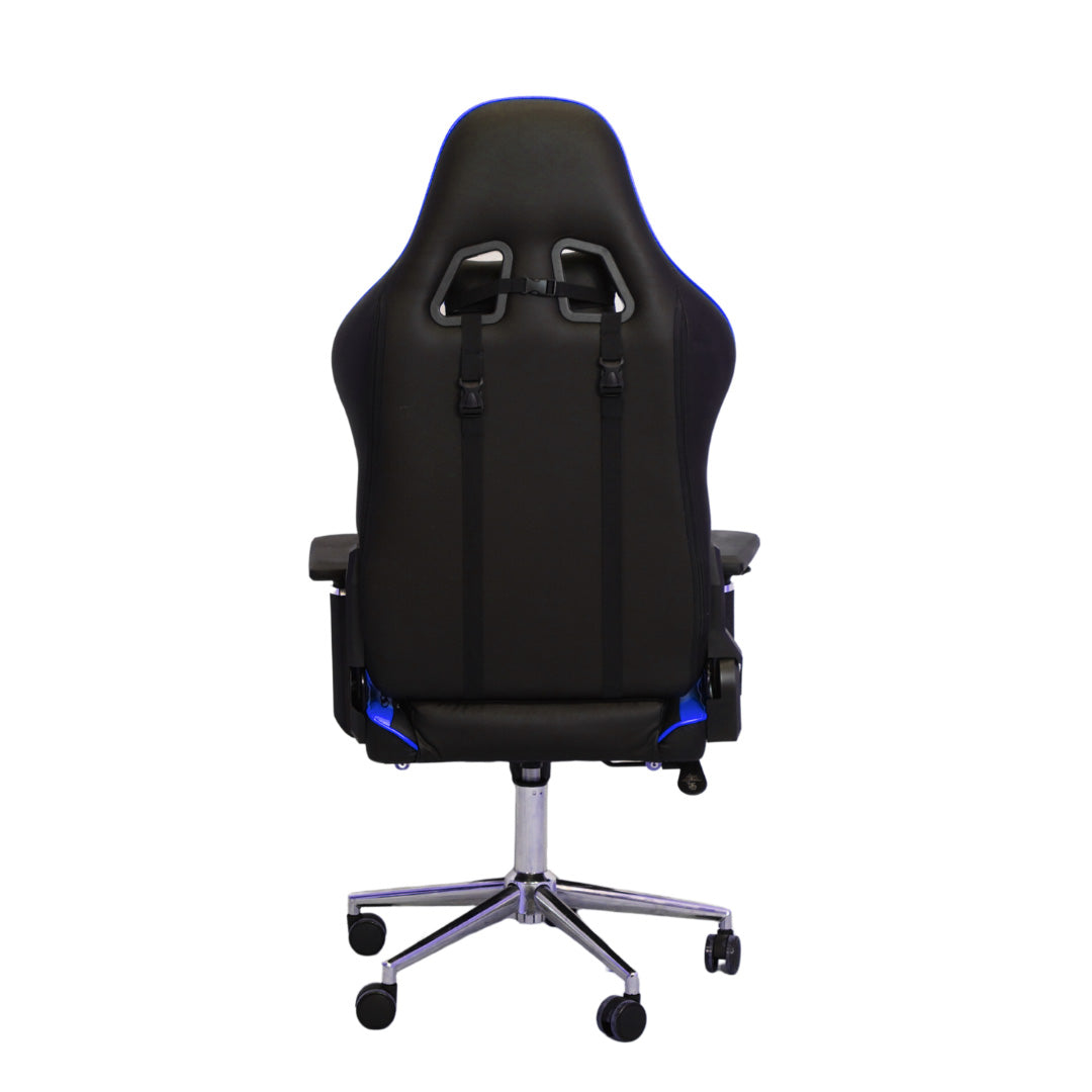 FURNITEX - Gaming Chair with 4D Armrest and Foot Rest (FT-G2 PRO ) Glossy Blue - best office chair in bangladesh,  executive chair for office, childs table and chair set, Gaming Chair, Digital Safety Locker, Bar Stool, leather boss chair, Restaurant Chair, Large Antique Wall Mirror -Furnitex Limited