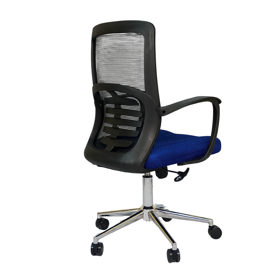 Hydraulic Chair (FT-J166-B) Blue Mesh - best office chair in bangladesh,  executive chair for office, childs table and chair set, Gaming Chair, Digital Safety Locker, Bar Stool, leather boss chair, Restaurant Chair, Large Antique Wall Mirror -Furnitex Limited