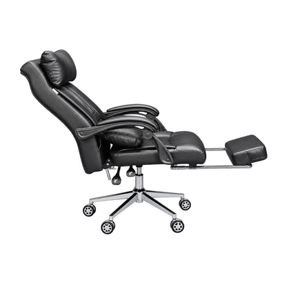 Revolving Office Chair with Footrest and Pillow (FT-HB859) Black