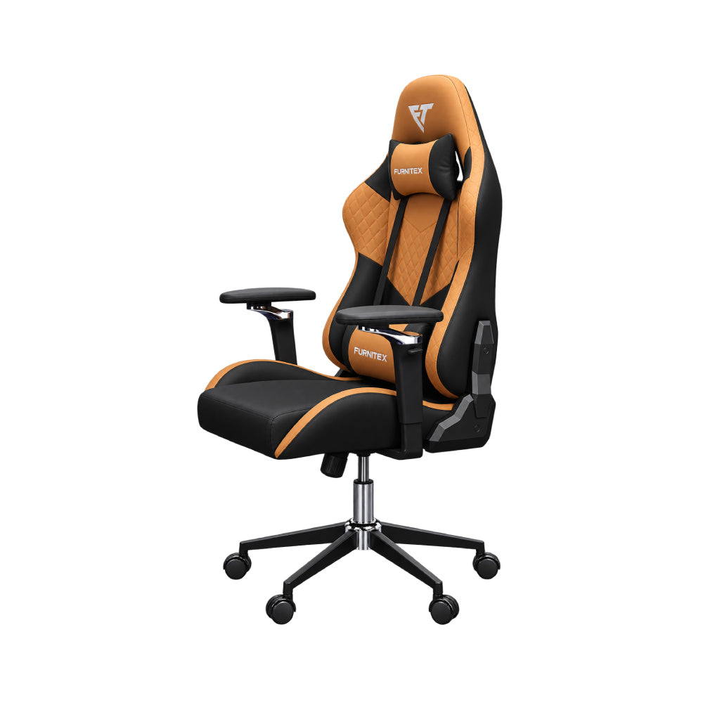 FURNITEX - Gaming Chair with 4D Armrest (FT-Tectonic 001) Orange Mate